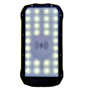 LARGE CAPACITY POWER BANK WIRELESS 35000 mAh SOLAR WATERPROOF - Picture 1 of 9