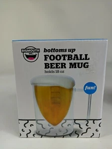 Scratch Resistant Bottoms Up Football Beer Mug New in box - Picture 1 of 6