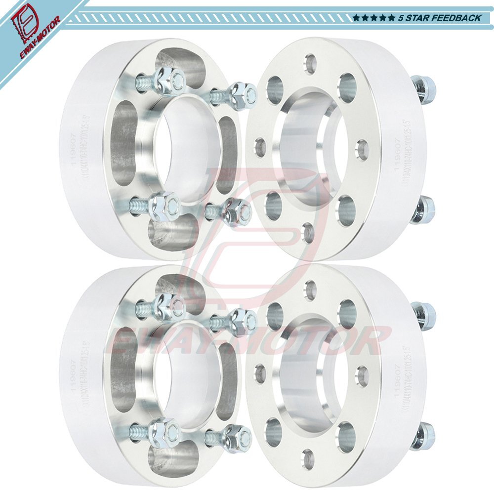 4-Pack Wheel Spacers For Can-Am ATV/UTV | 2-inch Thick, 4x136mm Bolt Pattern, 110mm Bore, M10x1.25 Studs - Fits Outlander, Renegade, Commander, Maverick