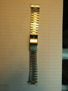 NOS Accutron 214 218 TWO TONE Stainless WATCH BRACELET 11/16" 18mm 6 5/8" LONG - Picture 1 of 12