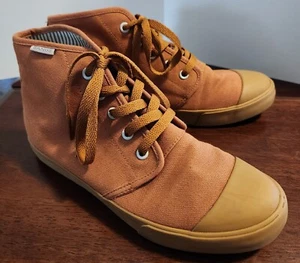 Bangs Sneakers Shoes Women's 7.5 Men's 6 Brown/Light Orange High Top Ankle High - Picture 1 of 11