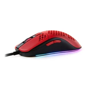 Arozzi Favo Ultra Light Gamingmaus - schwarz/rot - Bild 1 von 3