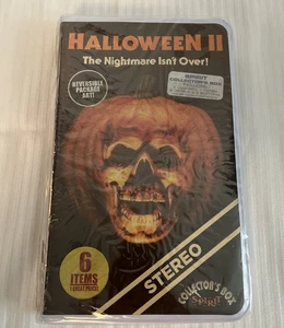 Michael Myers HALLOWEEN II 2 VHS COLLECTOR'S BOX 6 ITEMS 2023 Horror BRAND NEW - Picture 1 of 7