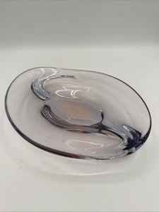 MCM Art Glass Bowl in Blue by Jan Beranek for Skrdlovice Czech Republic 1960s - Picture 1 of 11