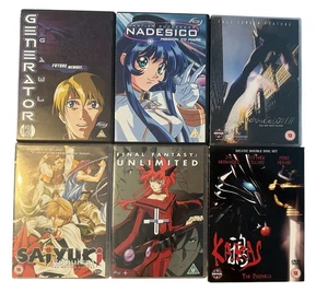 Manga DVD Bundle X6 Generator Gawl Nadesico Evangelion Saiyuki Karas Etc - Picture 1 of 8