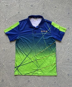 Joola 170/92A Polo Shirt - Blue/Green/Gold - Large - Picture 1 of 5