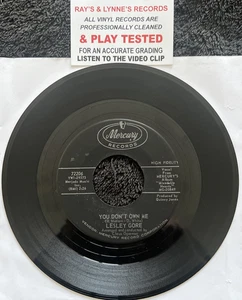 Lesley Gore  You Don't Own Me / Run Bobby Run 7'' Vinyl US 1963 TESTED VG+ VIDEO - Picture 1 of 5