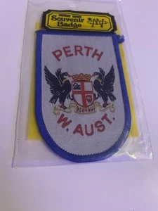 VTG PERTH Western Australia Sew On Patch - Picture 1 of 1