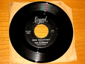 NORTHERN SOUL 45 RPM - THE OLYMPICS - MIRWOOD 5513 - "MINE EXCLUSIVELY" - Picture 1 of 2