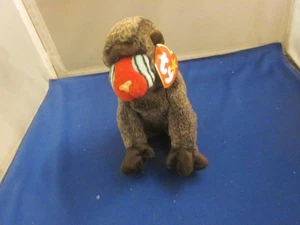 Juguete de peluche TY Beanie Baby Cheeks 1999 babuino mono con etiqueta - Imagen 1 de 5