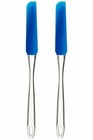 Norpro 2 PACK Silicone Cake Decorating Icing Frosting Spreading Spatula - Blue