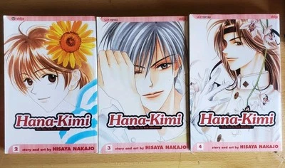 Manga Hana-Kimi Vol 2, 3, 4 💜 Comedia Romance Shojo Viz Inglés Hisaya Nakajo Foto 1 de 2