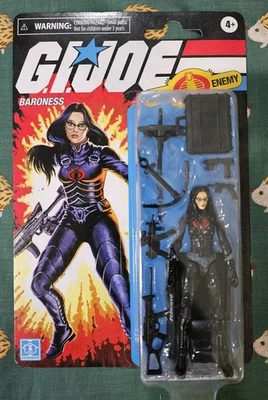 Nueva figura de acción GI Joe Retro Collection Baroness 4" 2020 exclusiva de Walmart Foto 1 de 3