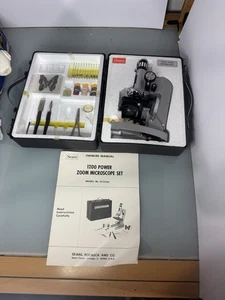 Vintage Sears 1200 Zoom microscope set - Picture 1 of 15