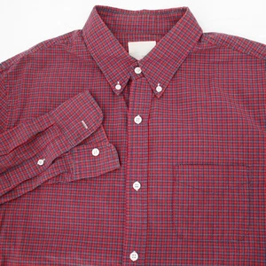 Band of Outsiders Shirt Mens 4 Cotton plaid Long Sleeve Button Down Made in USA - Picture 1 of 12