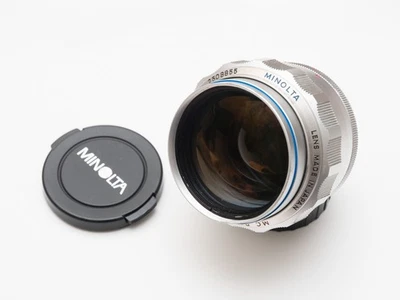 Plata repintado/CLAed/deamarillado! Lente rápida Minolta MC Rokkor-PG 58mm f/1.2 Foto 1 de 4