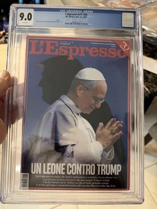 Donald Trump And The Pope , 1/1 Of Kind Graded CGC Historic PIECE, Awesome🔥 - Picture 1 of 4