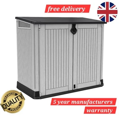 Large Keter Store It Garden Lockable Storage Box XL Shed Outside Bike Bin Tool