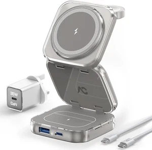 Charging Station, AC Island 5 in 1 Wireless Charging Station for iPhone 16 Pro - Zdjęcie 1 z 11