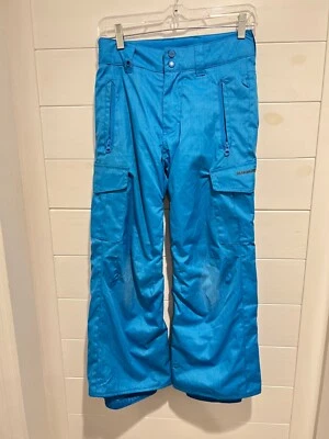 PANTALONES QUIKSILVER JÓVENES NIÑOS TALLA 10 AZUL BRILLANTE SECO VUELO ESQUÍ SNOWBOARD Foto 1 de 4
