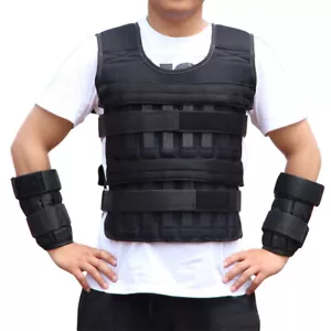 20kg Adjustable Weighted Vest Outdoor Gym Exercise Weighted Strength Training - Picture 1 of 7