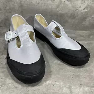 Vans Style 93 Coated Canvas White Mary Jane Platform Women's Size 7 - Picture 1 of 13