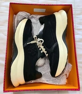 Tory Burch Kick Trainer modische Damen-Sneaker schwarz Größe 9 - Bild 1 von 6