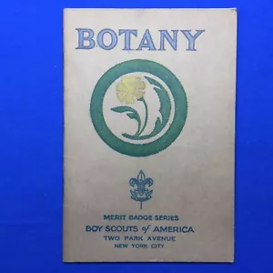 Folleto de insignia de mérito con cubierta bronceada botánica Boy Scout impresión de febrero de 1936 - Imagen 1 de 5