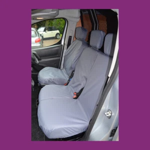 Citroën Berlingo 2008-2018 3 fundas de asiento delanteras impermeables a medida hechas en el Reino Unido - Imagen 1 de 3