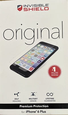 ZAGG  Screen Protector iPhone 6 Plus / 6s Plus InvisibleSHIELD Glass - BLACK - Image 1 of 2