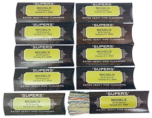 10 Packs Vintage REAM-N-KLEAN "SUPERS" Pipe Cleaners 6" Multi-Color Crafting - Picture 1 of 6