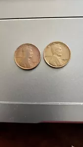 1925 wheat penny set of two nice no mint marks - Picture 1 of 1