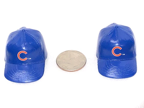 Lot of 2 Chicago Cubs Vintage 1990s Mini Baseball Gumball Helmets New! - A Cover