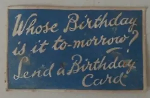 Publicidad eduardiana en relieve para tarjetas postales de cumpleaños - Imagen 1 de 2