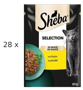 SHEBA Selection in Sauce mit Huhn - 28 x 85 g (€ 14,14/kg)  - Bild 1 von 1