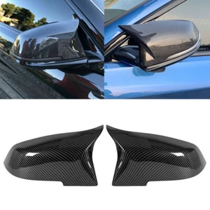 M-Style Carbon Fiber Look Mirror Cover Caps For BMW F20 F30 F32 F33 F36 F87 X1 w - Bild 1 von 7