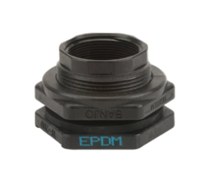 Banjo Poly Bulkhead Tank Fitting With EPDM Gasket 2" - TF200 - Image 1 of 3
