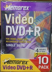 Memorex - 10 x DVD+R - 4,7 GB - DVD caja de vídeo - medios de almacenamiento - C - Imagen 1 de 3
