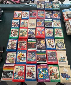 Over 50 Intellivision Games Lot - CIB, boxed, loose, Overlays, Vintage, Retro - Afbeelding 1 van 16