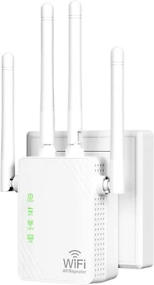 MARKENLOS WLAN-Extender-Signalverstärker für bis zu 5.000 m² und 55 Geräte, Verstärker mit