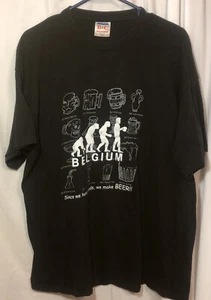 Bélgica - Desde que tenemos manos, hacemos cerveza - Camiseta negra - Colección B&C - XXL - Imagen 1 de 7