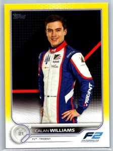 2022 Topps F1 Yellow Calan Williams /125 - Bild 1 von 2