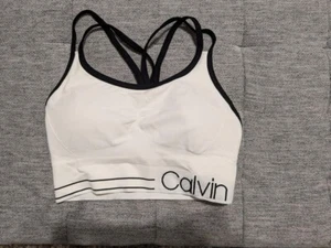 Calvin Klein white sports bra. Brand new! - Picture 1 of 4