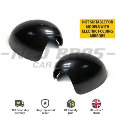 PAIR Wing Mirror Cover Case Casings Left & Right for Mini R56 Hatch 2007-2013 - Image 1 of 4