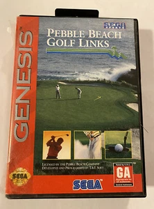 Pebble Beach Golf Links (Sega Genesis, 1994) CiB with Manual Tested Video Game - Picture 1 of 23
