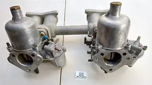 Original Triumph TR2 TR3 TR3A High Port Inlet Intake Manifold 302119 with twin - Picture 1 of 10