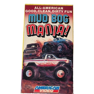 American Video VHS MUD BOG MANIA Monster Trucks Live Ascot Motor Speedway CA USA - Picture 1 of 6