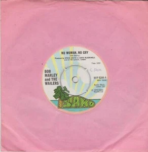 BOB MARLEY & THE WAILERS No woman no cry Island WIP 6244 classic reggae 1974 - Imagen 1 de 2