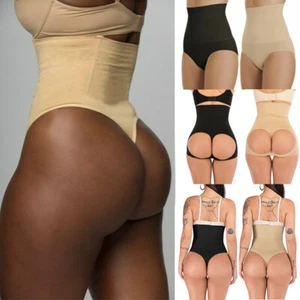Womens Boned Tummy Control Body Shaper High-Waist Trainer Thong Panty Shapewear - Picture 1 of 56