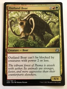 MTG Aether Revolt Outland Boar 132/184 NM - Picture 1 of 2